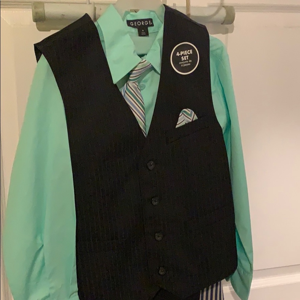 2 four piece suits,